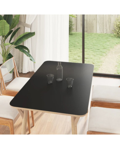 Autocollants auto-adhésifs pour meuble noir mat 90x500 cm PVC | Mobilier & Déco