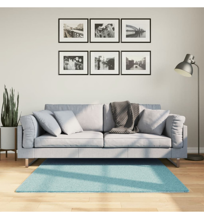 Tapis OVIEDO à poils courts vert 120x120 cm | Mobilier & Déco