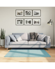 Tapis OVIEDO à poils courts vert 120x120 cm | Mobilier & Déco