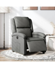 Fauteuil inclinable électrique Gris foncé Tissu | Mobilier & Déco