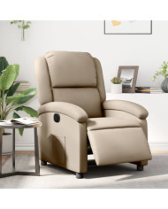 Fauteuil inclinable électrique Cappuccino Similicuir | Mobilier & Déco