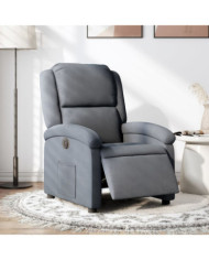 Fauteuil inclinable électrique Gris foncé Velours | Mobilier & Déco