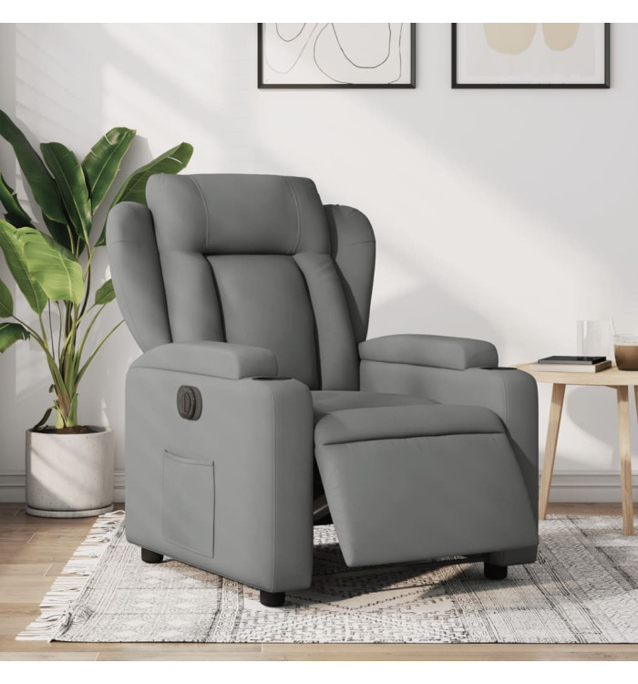 Fauteuil inclinable électrique Gris foncé Tissu | Mobilier & Déco