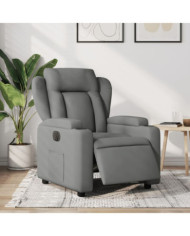 Fauteuil inclinable électrique Gris foncé Tissu | Mobilier & Déco