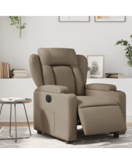Fauteuil inclinable électrique Cappuccino Similicuir | Mobilier & Déco