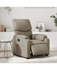 Fauteuil inclinable électrique Cappuccino Similicuir | Mobilier & Déco