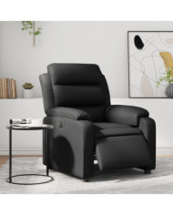 Fauteuil inclinable électrique Noir Similicuir | Mobilier & Déco