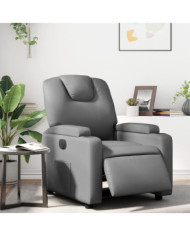Fauteuil inclinable électrique Gris Similicuir | Mobilier & Déco