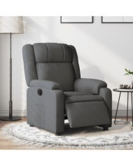 Fauteuil inclinable électrique Gris foncé Tissu | Mobilier & Déco