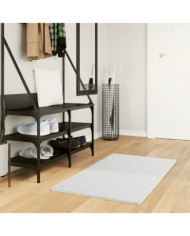 Tapis OVIEDO à poils courts gris 60x110 cm | Mobilier & Déco