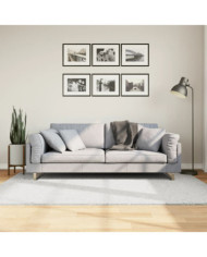 Tapis OVIEDO à poils courts gris 140x200 cm | Mobilier & Déco