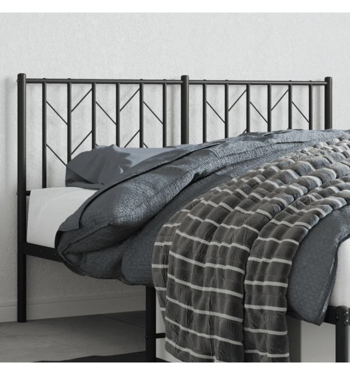 Tête de lit métal noir 135 cm | Mobilier & Déco