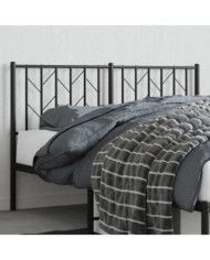 Tête de lit métal noir 135 cm | Mobilier & Déco