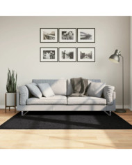 Tapis OVIEDO à poils courts noir 120x170 cm | Mobilier & Déco
