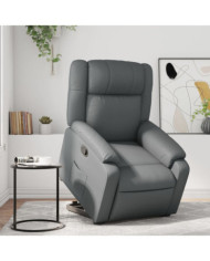 Fauteuil inclinable Gris Similicuir | Mobilier & Déco