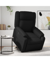 Fauteuil inclinable électrique noir similicuir | Mobilier & Déco
