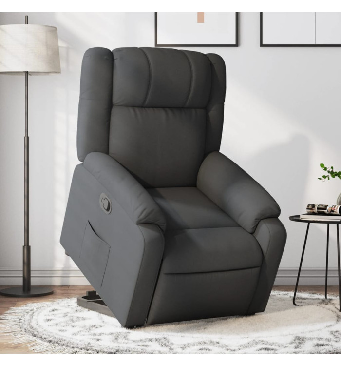 Fauteuil inclinable Gris foncé Tissu | Mobilier & Déco