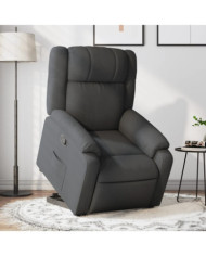 Fauteuil inclinable Gris foncé Tissu | Mobilier & Déco