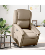 Fauteuil inclinable Cappuccino Similicuir | Mobilier & Déco