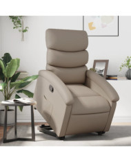 Fauteuil inclinable Cappuccino Similicuir | Mobilier & Déco