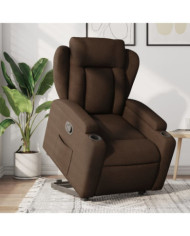 Fauteuil inclinable Marron Tissu | Mobilier & Déco