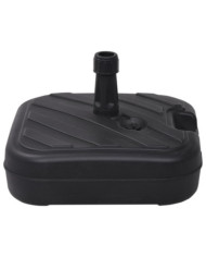 Socle de parasol Rempli de sable/d'eau 24 L Noir | Mobilier & Déco