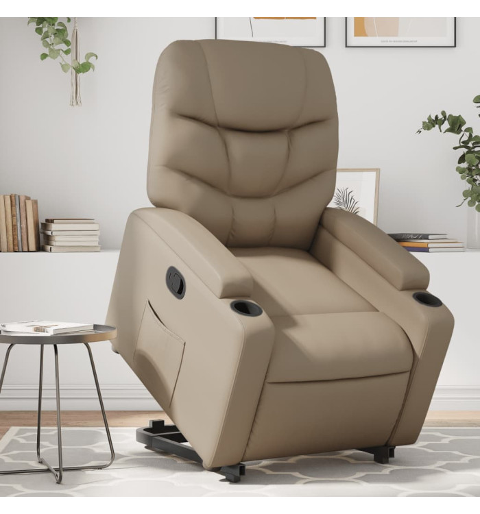 Fauteuil inclinable Cappuccino Similicuir | Mobilier & Déco