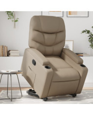 Fauteuil inclinable Cappuccino Similicuir | Mobilier & Déco