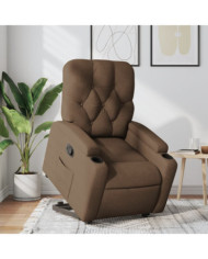 Fauteuil inclinable Marron Tissu | Mobilier & Déco