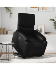 Fauteuil inclinable Noir Similicuir | Mobilier & Déco