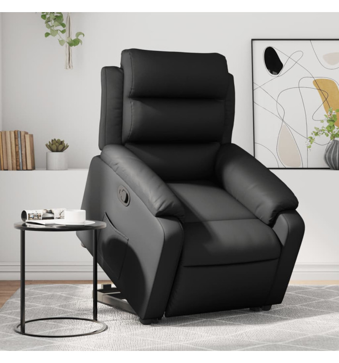 Fauteuil inclinable Noir Similicuir | Mobilier & Déco