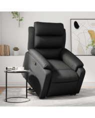 Fauteuil inclinable Noir Similicuir | Mobilier & Déco