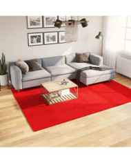 Tapis OVIEDO à poils courts rouge 200x280 cm | Mobilier & Déco