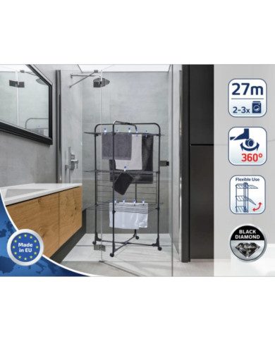 Leifheit Séchoir à linge Classic Tower 270 noir | Mobilier & Déco
