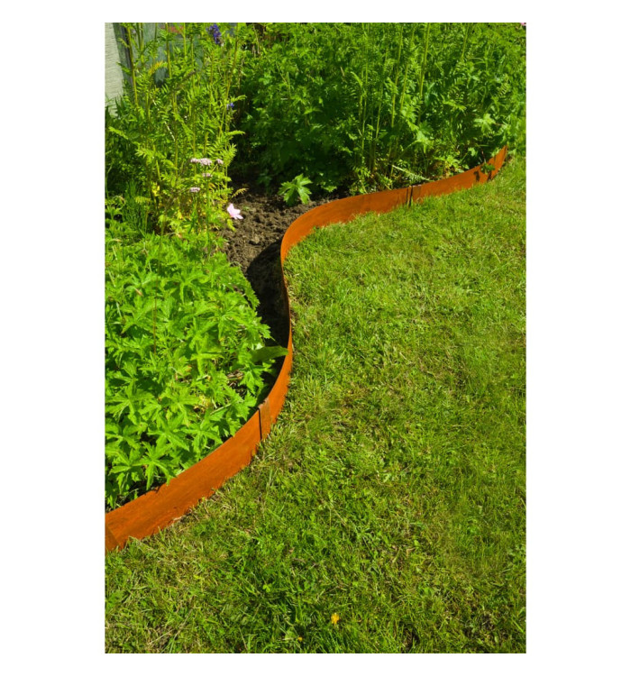 Nature Bordures de jardin 3 pcs 91,4x10,2 cm acier corten | Mobilier & Déco