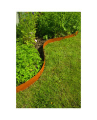 Nature Bordures de jardin 3 pcs 91,4x10,2 cm acier corten | Mobilier & Déco