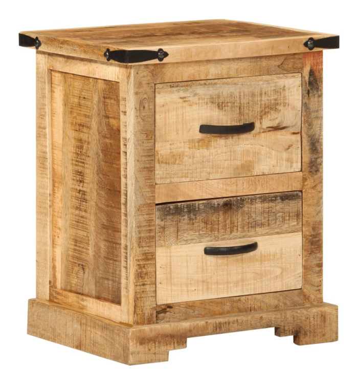 Table de chevet 40x35x50 cm bois de manguier massif | Mobilier & Déco