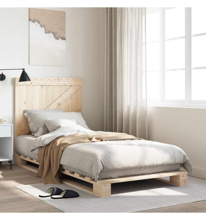Cadre de lit sans matelas avec tête de lit 90x200 cm | Mobilier & Déco