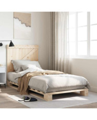 Cadre de lit sans matelas avec tête de lit 90x200 cm | Mobilier & Déco