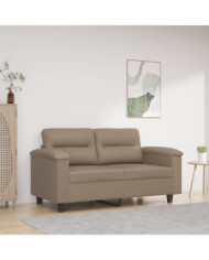 Canapé à 2 places Cappuccino 120 cm Similicuir | Mobilier & Déco
