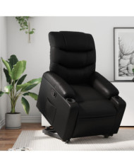Fauteuil inclinable Noir Similicuir | Mobilier & Déco