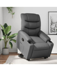 Fauteuil inclinable Gris Similicuir | Mobilier & Déco