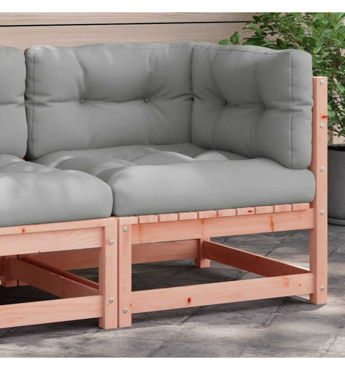 Canapé d'angle de jardin avec coussins bois massif douglas | Mobilier & Déco