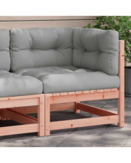 Canapé d'angle de jardin avec coussins bois massif douglas | Mobilier & Déco