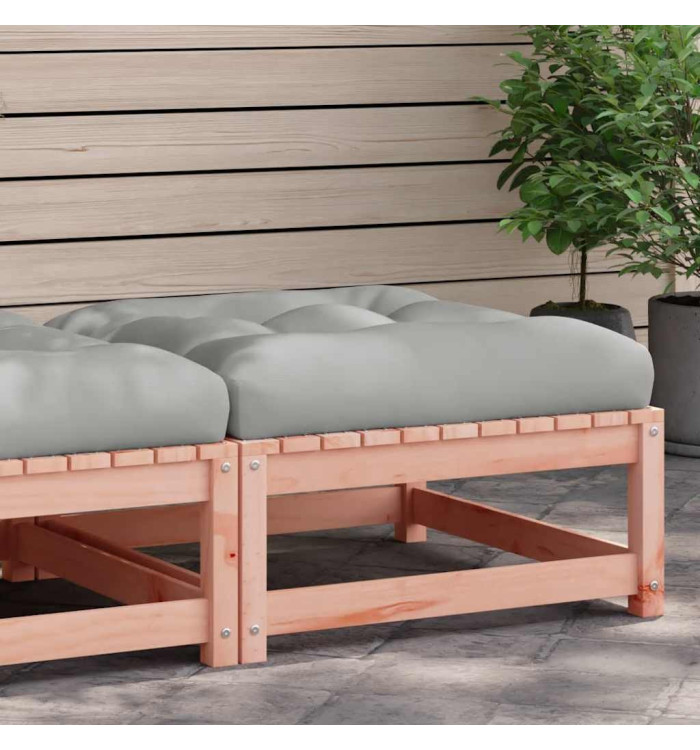 Repose-pied de jardin avec coussin bois massif douglas | Mobilier & Déco