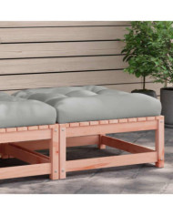 Repose-pied de jardin avec coussin bois massif douglas | Mobilier & Déco