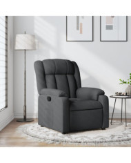 Fauteuil inclinable Gris foncé Tissu | Mobilier & Déco