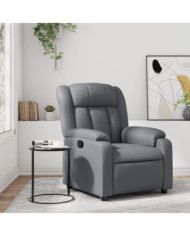 Fauteuil inclinable Gris Similicuir | Mobilier & Déco