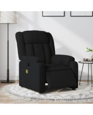 Fauteuil de massage inclinable électrique Noir Tissu | Mobilier & Déco