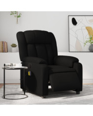Fauteuil de massage inclinable électrique noir similicuir | Mobilier & Déco